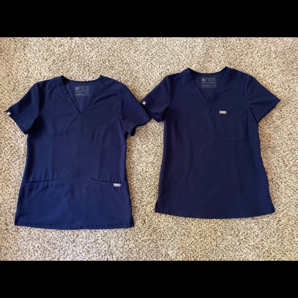Navy blue figs scrubs